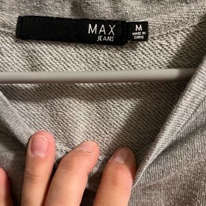 Max jeans grey sweater dress size medium